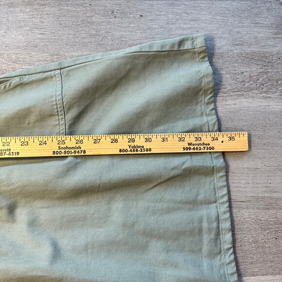 J. Crew Zip Front Chino Dress Green 00 Safari - Picture 13 of 14